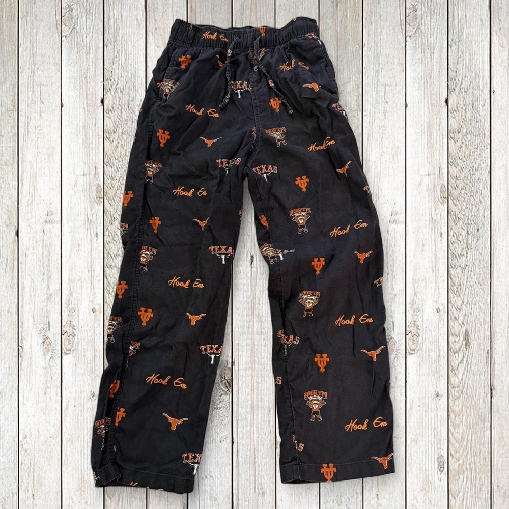 Hollister Blue 84 Texas Longhorns Men's XS Black Hook Em Pajama Pants